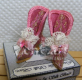 1/12th PINK & GOLD SILK BROCADE BOOTS